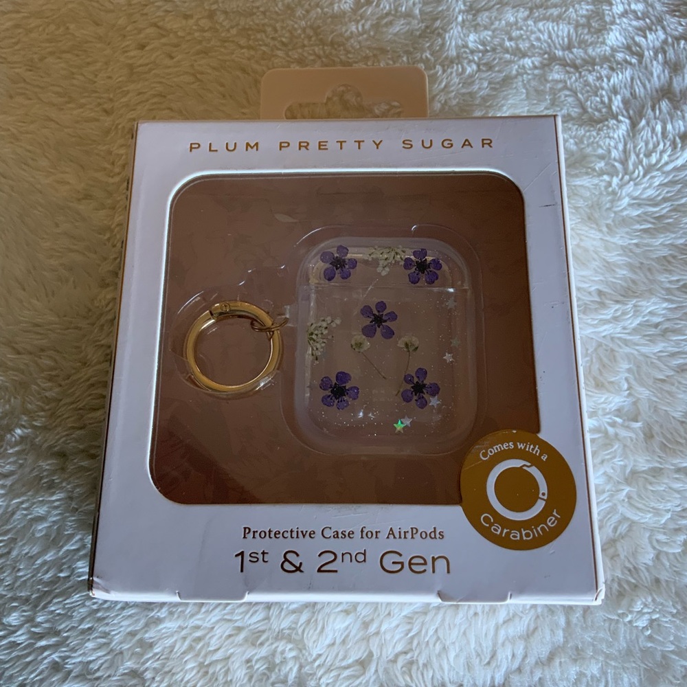 Plum Pretty Sugar Floral Airpods Protective Case for AirPods NEW IN BOX